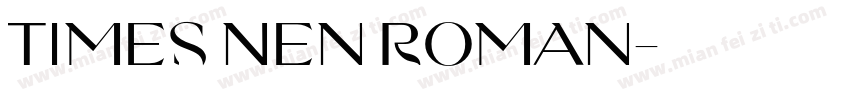 Times Nen Roman字体转换